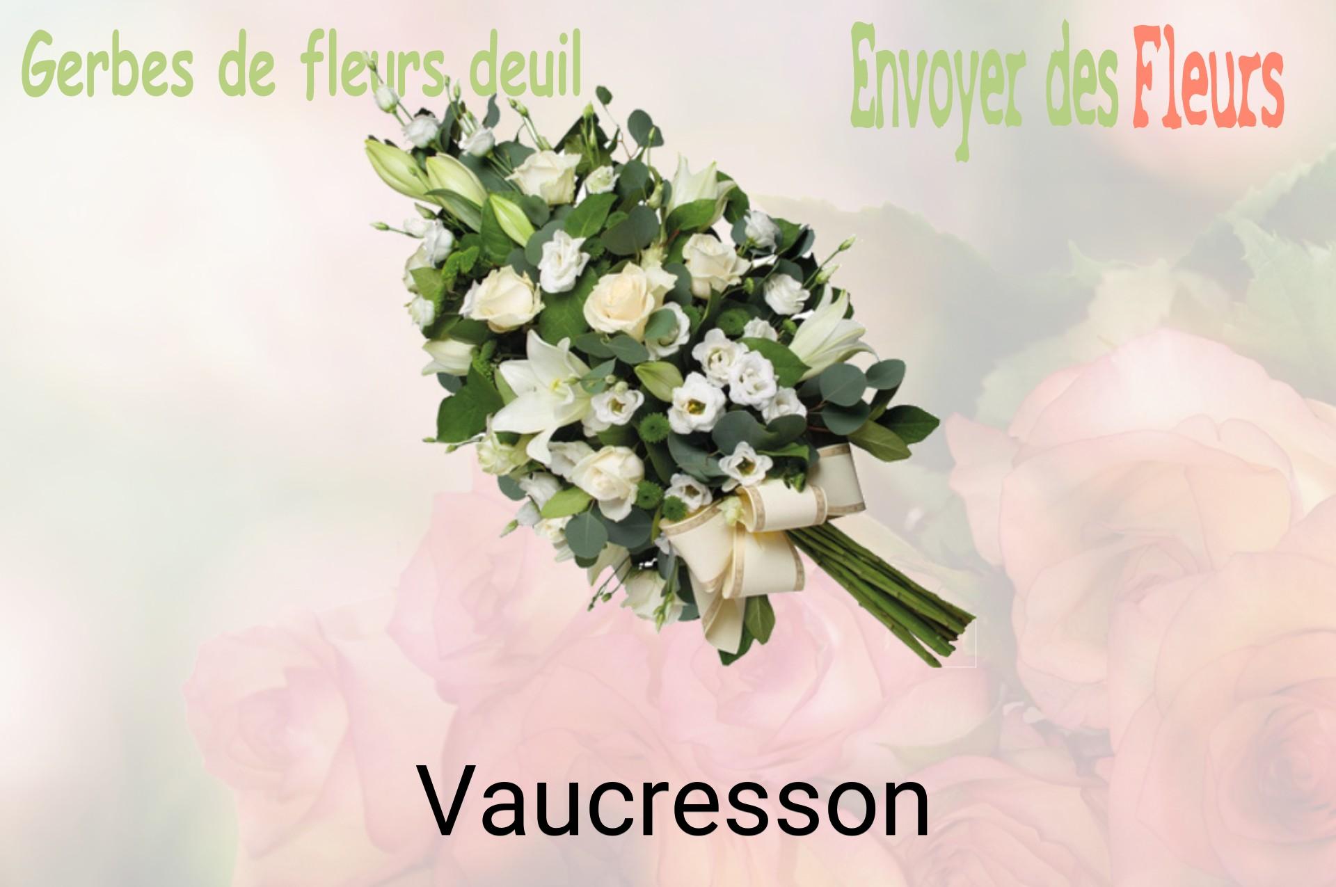 Gerbe de fleurs de deuil livrée à Vaucresson